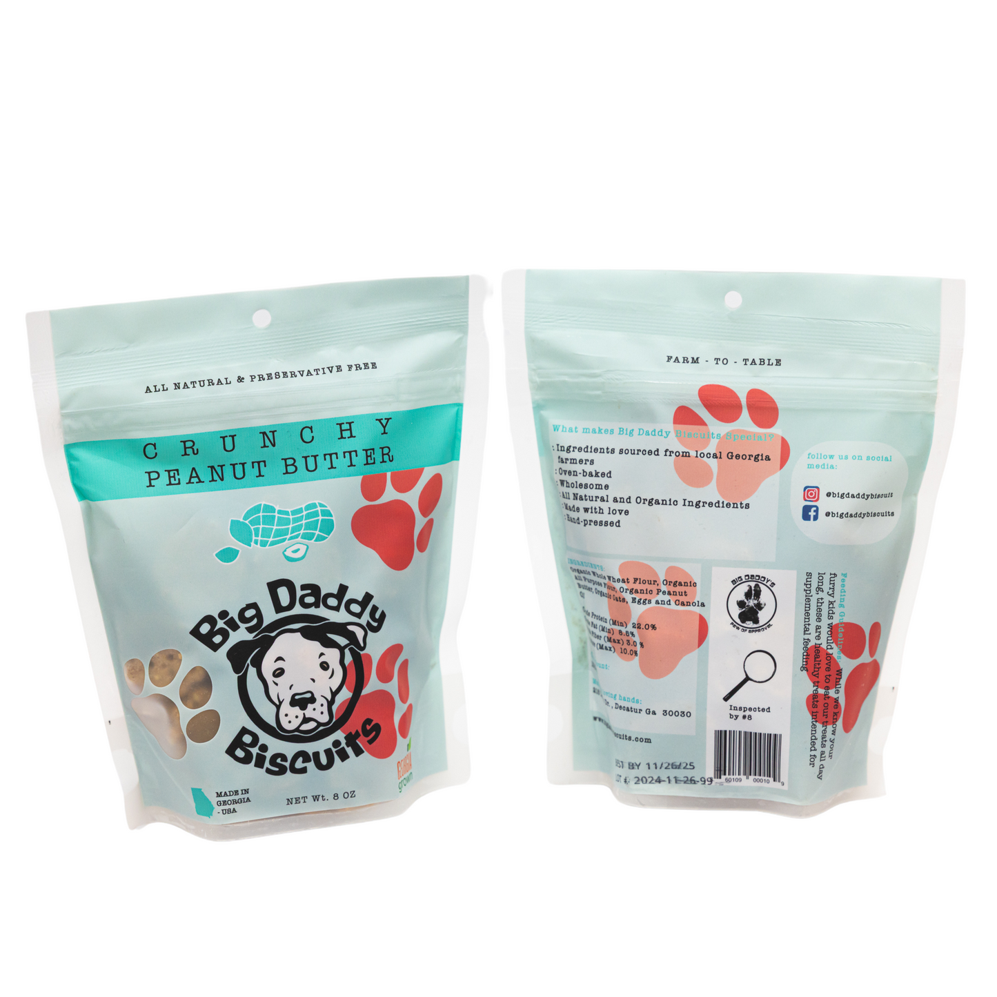 Georgia Grown Crunchy Peanut Butter Dog Biscuits