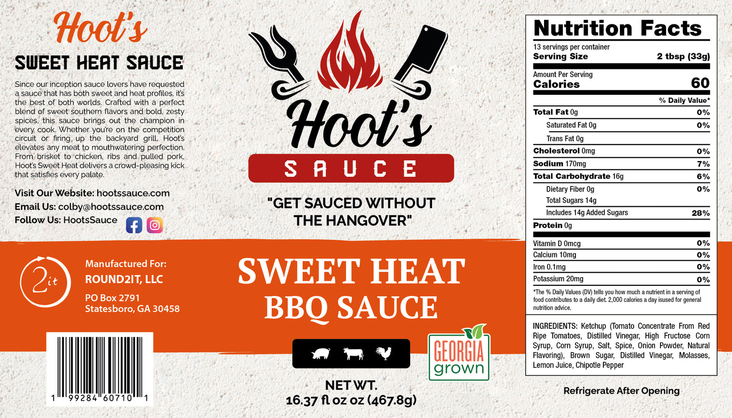 Hoot's Sweet Heat BBQ Sauce