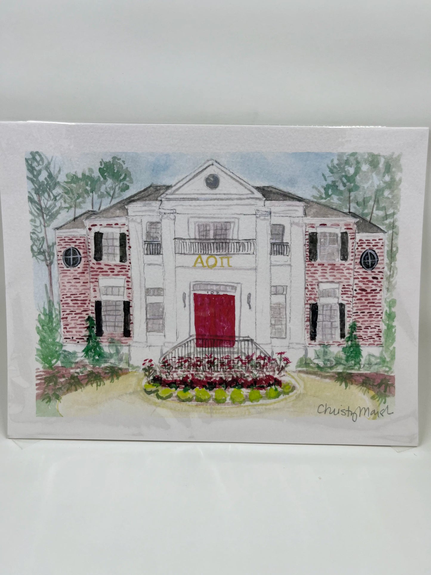 Alpha Omicron Pi - Georgia Southern University Sorority Art Print