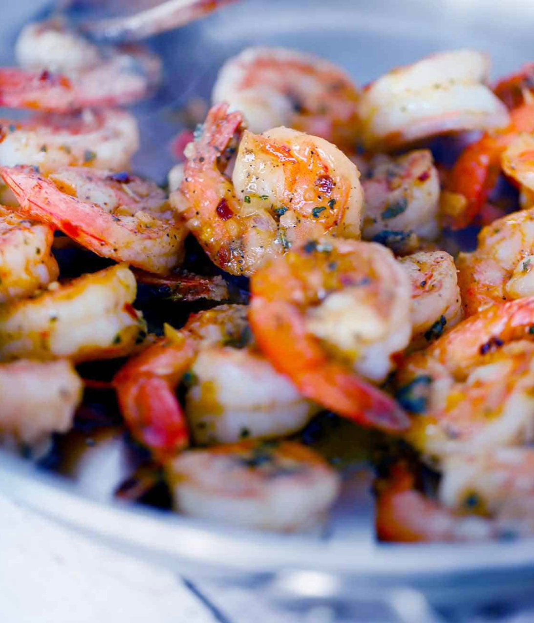 Oliver Farm Infused Sunflower Oil Paired with Fresh Georgia Shrimp