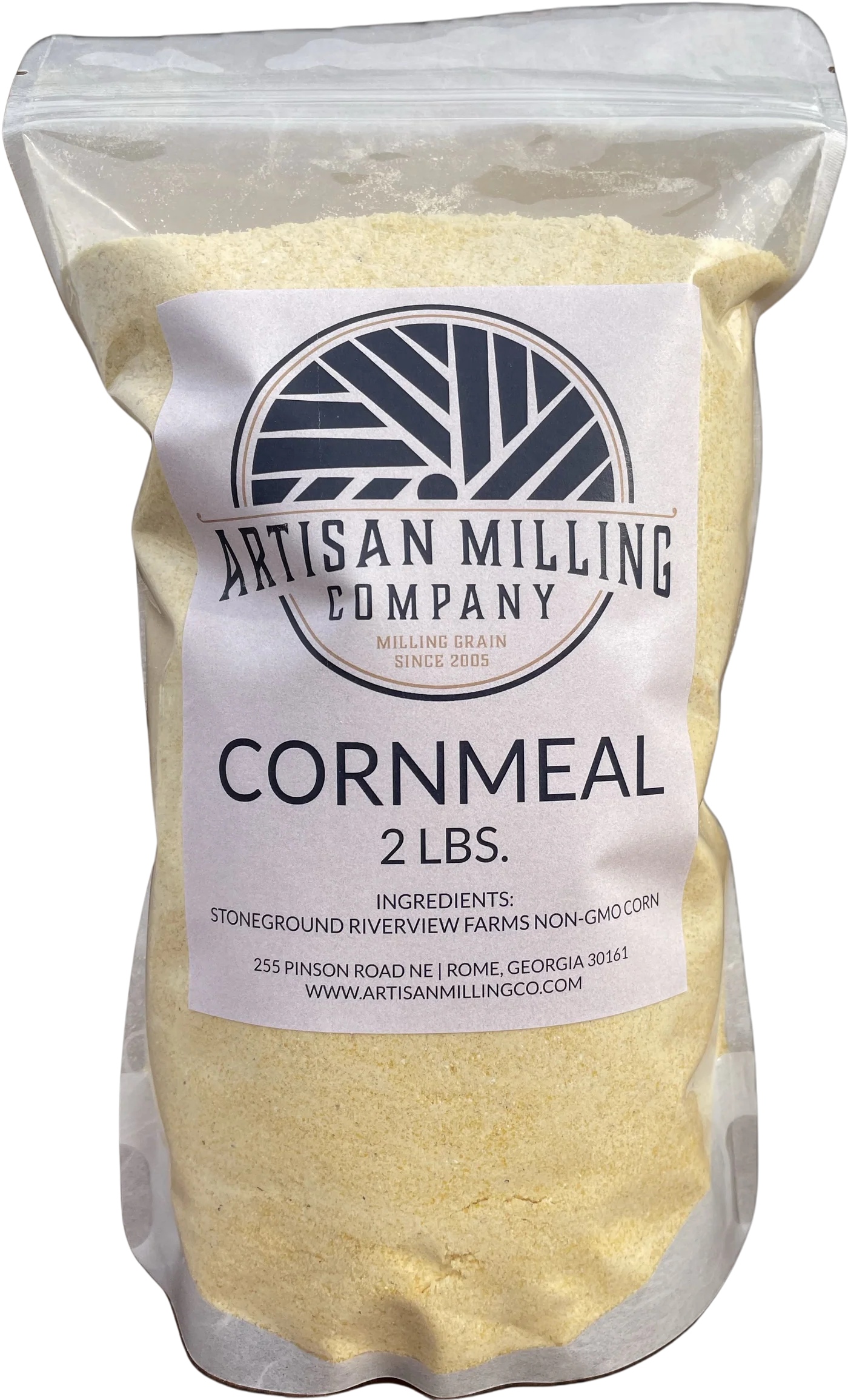 Stone-Milled Georgia Yellow Cornmeal - 2lb Bag
