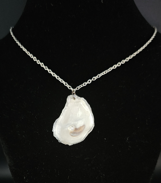 Natural Oyster Shell Pearl Necklace