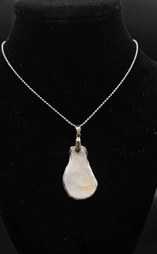 Silver Oyster Shell Necklace