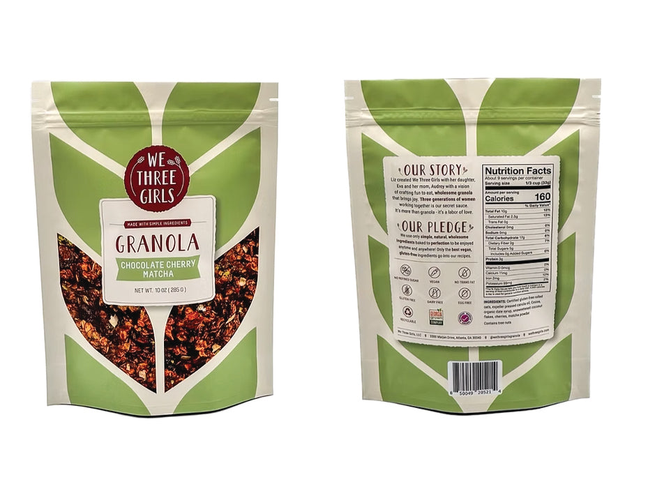 Chocolate Cherry Matcha Granola