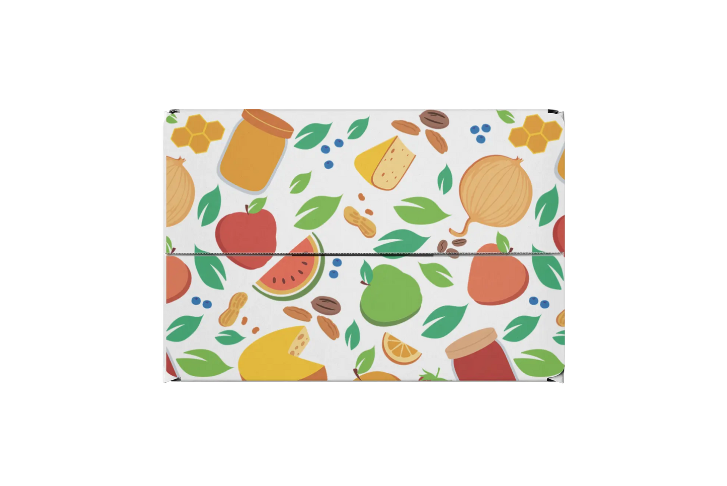 Font/top view of the Georgia Grown Branded 12x12x6 Shipping Box made for local businesses or gift givers to ship items in