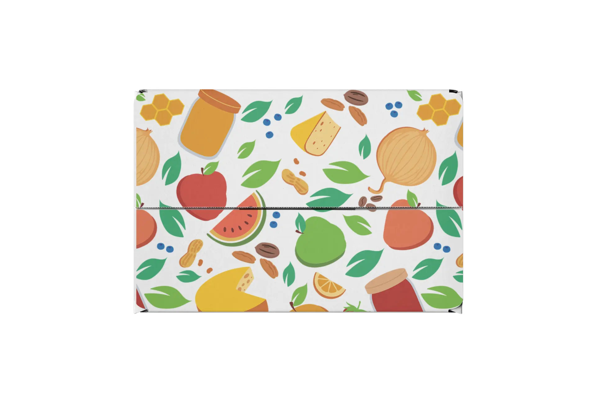 Font/top view of the Georgia Grown Branded 12x12x6 Shipping Box made for local businesses or gift givers to ship items in