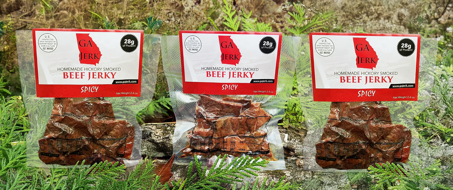 GA Jerk Spicy Hickory Smoked Beef Jerky